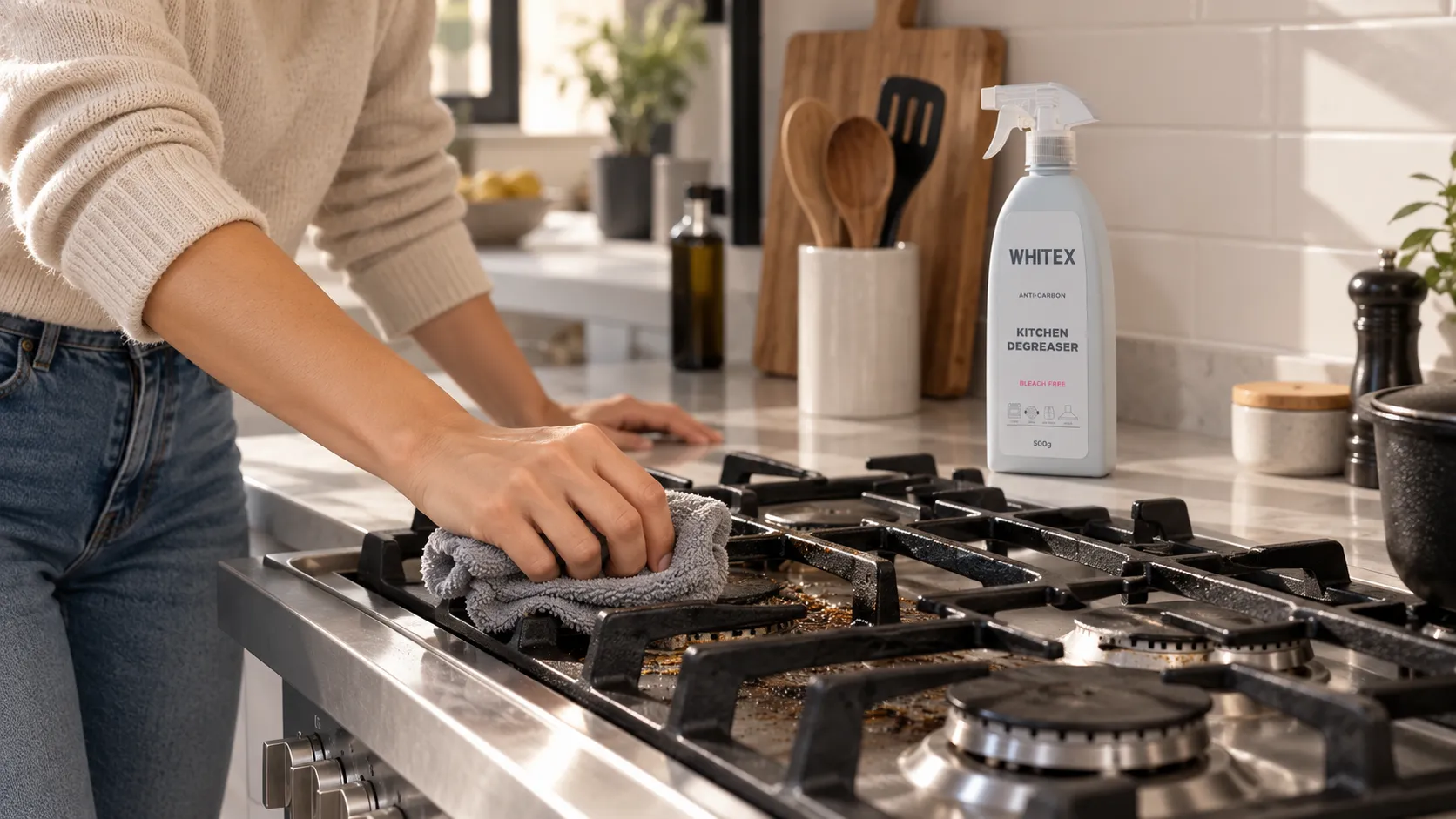 What Is the Best Way to Clean Cast-Iron Stove Grates and Remove Carbon Buildup?
